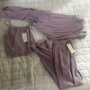 NWT LOVESHACKFANCY SWEATSUIT AND TOP SMALL